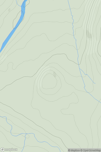 Thumbnail image for How Hill [North Pennines] showing contour plot for surrounding peak